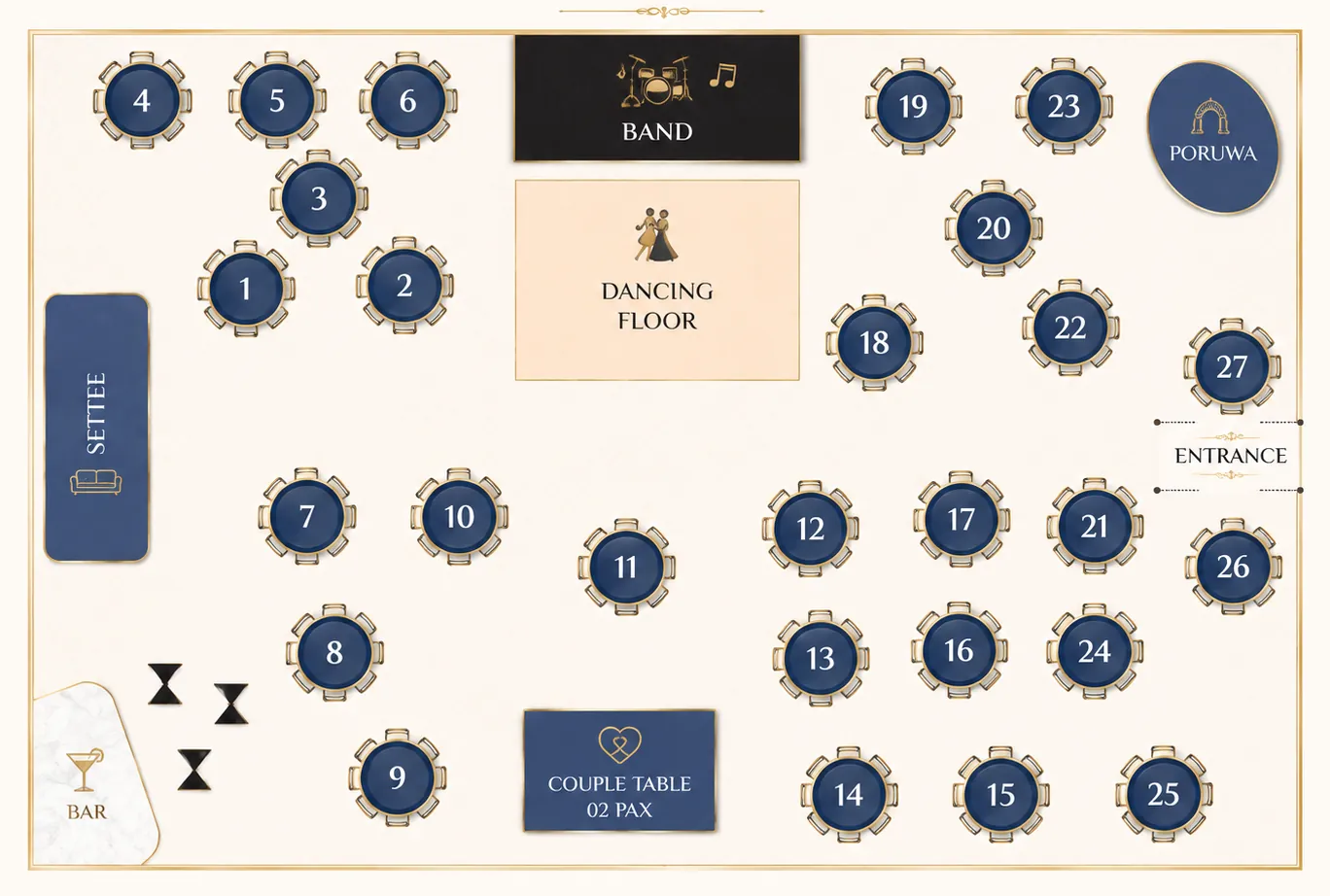Reception seating plan